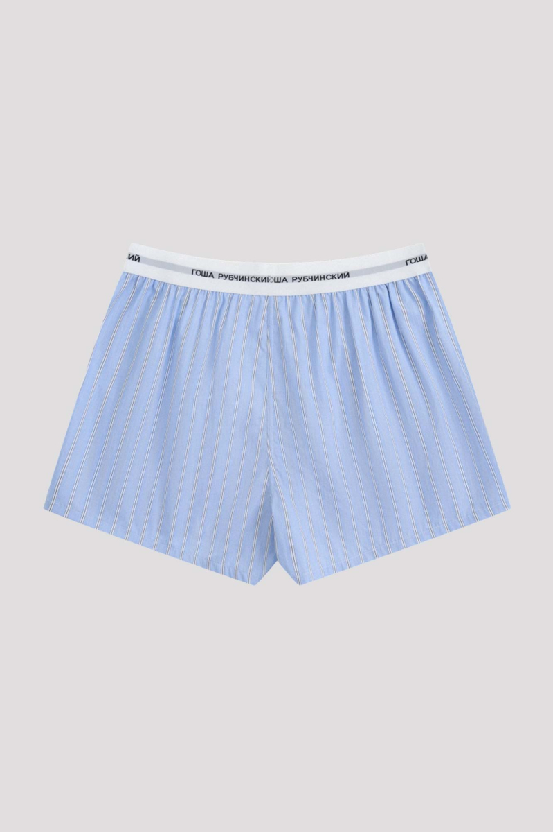 Боксеры хлопковые ГОША РУБЧИНСКИЙ, цвет: голубой-белый BXR_0301_blue_white | новая мужская коллекция купить онлайн
