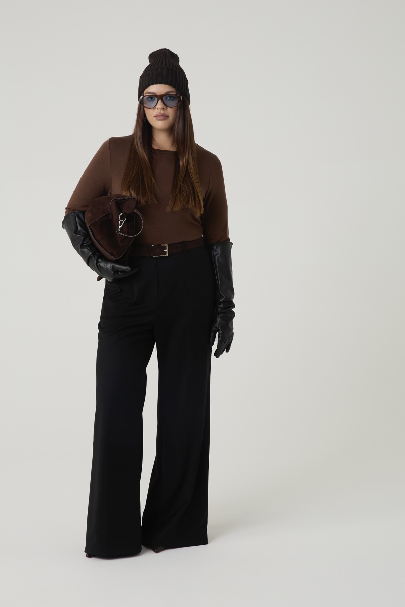 Лонгслив с шерстью мериноса 4forms, цвет: коричневый, 65487 купить онлайн