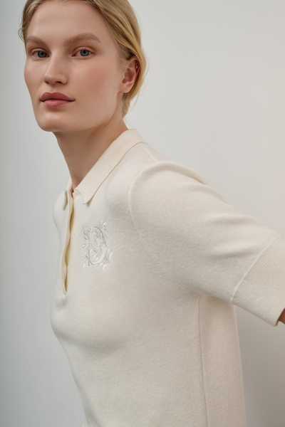 Джемпер-поло DREAMS BY ALENA AKHMADULLINA, цвет: молочный, 225104140304368/413000 купить онлайн