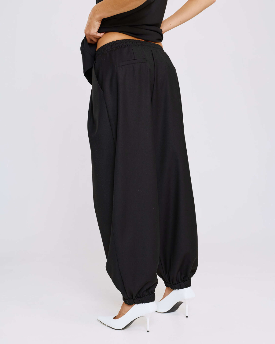 Брюки-шаровары из костюмной ткани Anmuse, цвет: Черный, BL26SP312-BLC купить онлайн