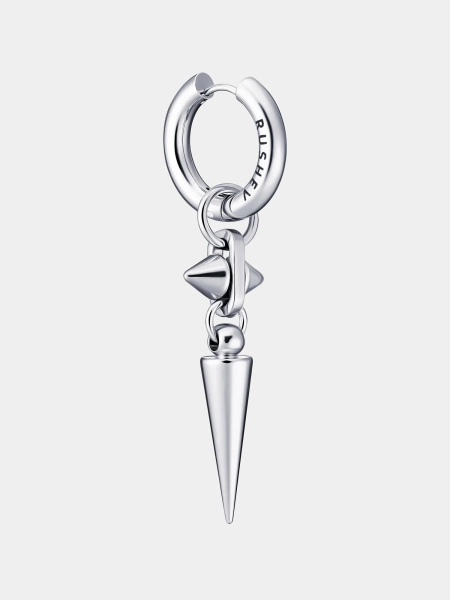 Моносерьга с шипом RUSHEV, цвет: Серебряный RSHV_N25_MN1 | новая мужская коллекция купить онлайн