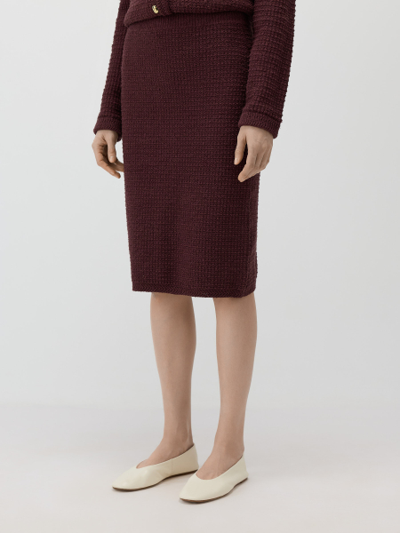 Юбка букле Conso, цвет: коричневый, KUM 260727 - коричневый купить онлайн