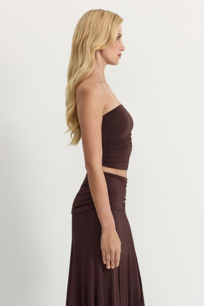 Топ-бандо из смесовой вискозы TOPTOP, цвет: коричневый, TT.024.17541.700.05288 купить онлайн