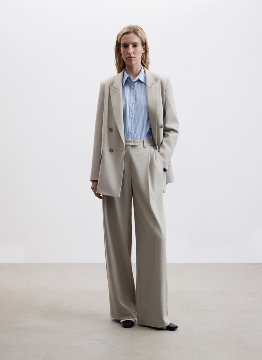 Жакет двубортный ALL WE NEED, цвет: Серо-бежевый, 2604W1204-12 купить онлайн