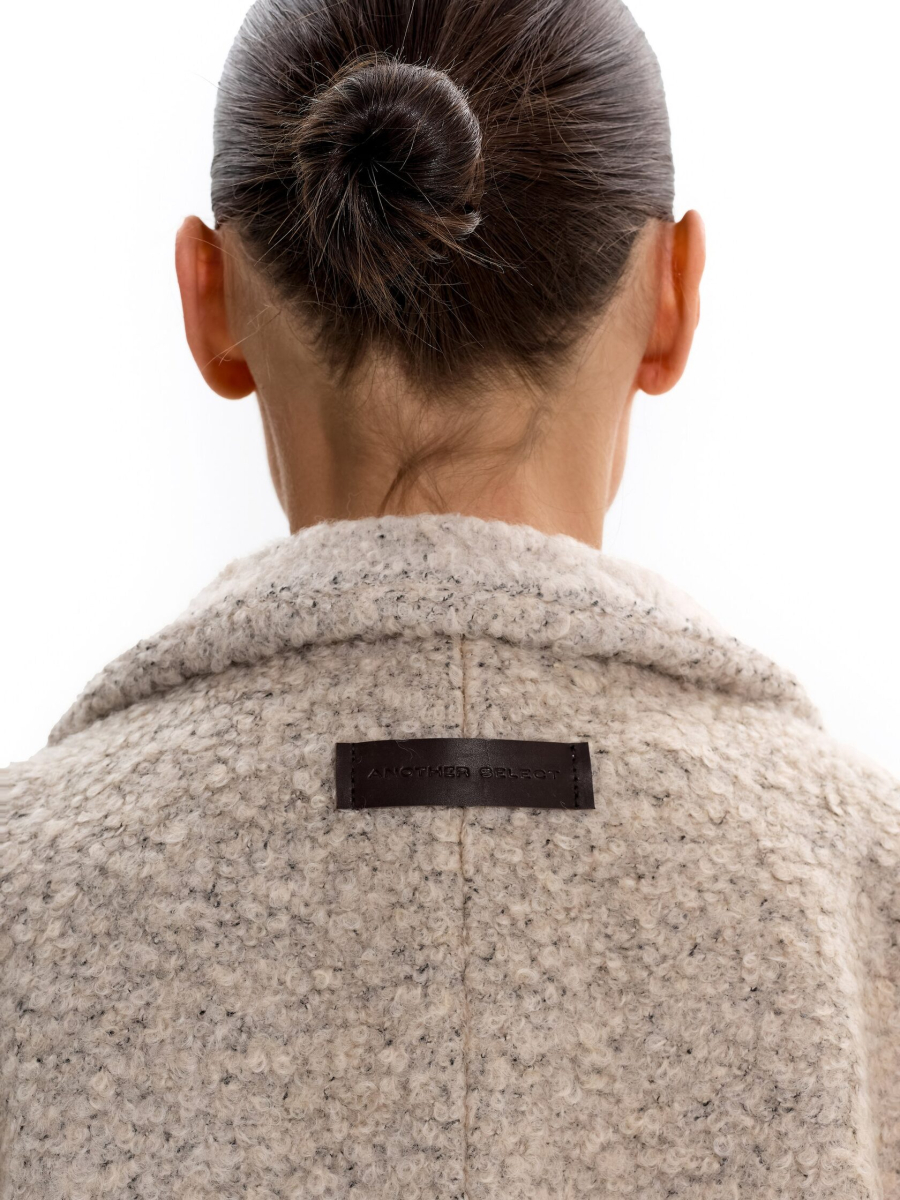 Пальто из смесовой шерсти ANOTHER SELECT, цвет: бежевый, 00061 купить онлайн