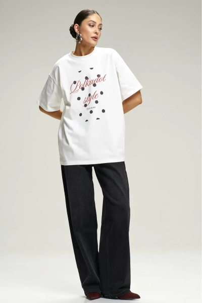Футболка Polkadot White Erist store, цвет: белый, НФ-00002915 купить онлайн