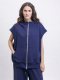 Жилет с капюшоном Gillet Abruzzo CREATORÉ, цвет: синий 00-СТ00038/22 |новая коллекция купить онлайн