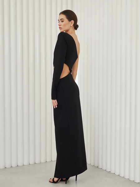 Платье со сборкой I.B.W., цвет: Черный, ED044 купить онлайн