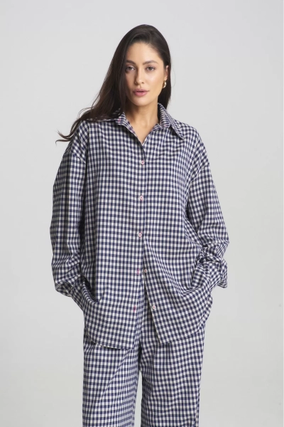 Костюм Summer в клетку Blue Erist store, цвет: синий НФ-00002463 |новая коллекция купить онлайн