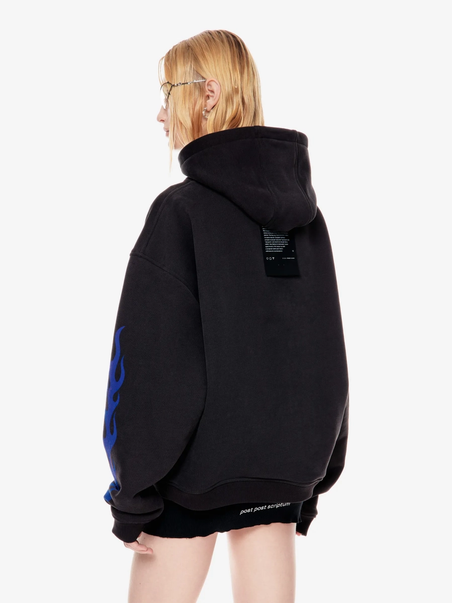 Худи с принтом p.p.s., цвет: Черный, 1125.001.00.01.001 купить онлайн