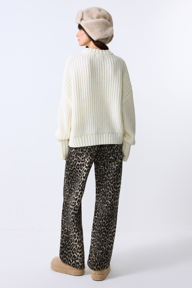 Джемпер с добавлением шерсти TOPTOP, цвет: молочный, TT.050.16273.120 купить онлайн