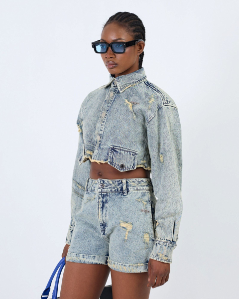 Шорты из денима базовые ASIA ST 71, цвет: синий, Ast71.shorts-denim-blue купить онлайн