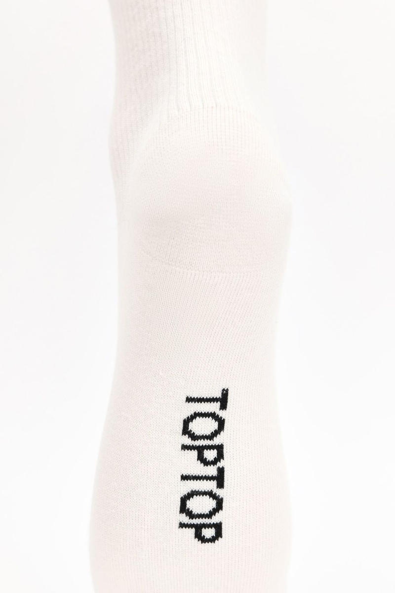 Носки из смесового хлопка TOPTOP, цвет: белый с принтом TT.082.14794.102 купить онлайн
