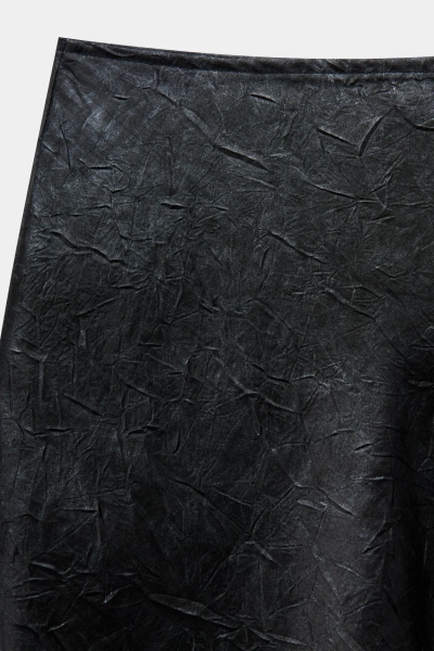 Юбка из сатина с металлическим эффектом