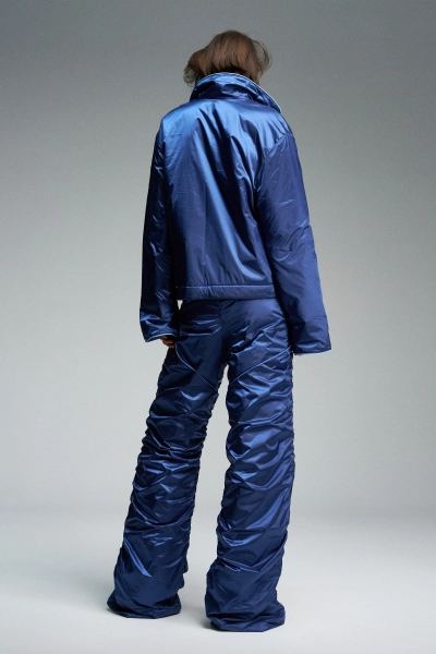 Утепленные брюки с вышивкой WALK OF SHAME, цвет: синий, PP001/FW2526 купить онлайн