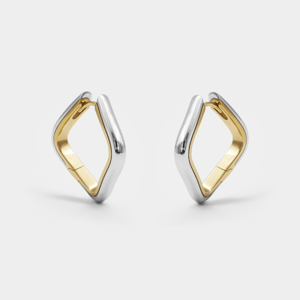 Пластичные ар-деко серьги Erte