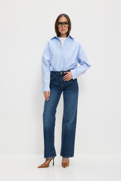 Джинсы прямые ABDA, цвет: синие, 312608603222 купить онлайн