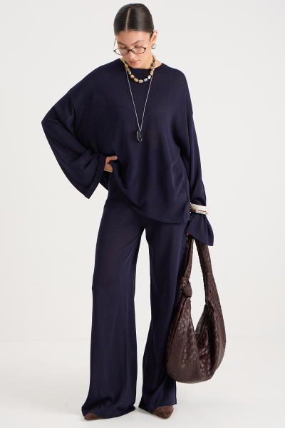 Костюм из вискозы (лонгслив+брюки) MIA AIM, цвет: синий, Mia710 купить онлайн