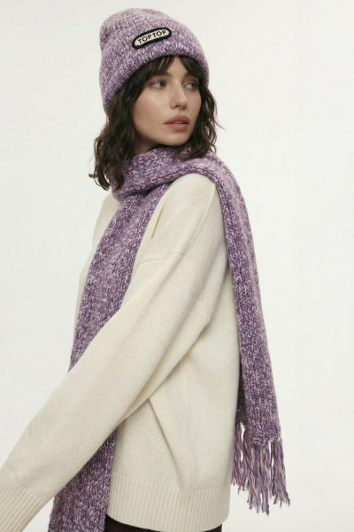 Шапка из переработанного полиэстера TOPTOP, цвет: розовый с принтом TT.601.18516.301 купить онлайн