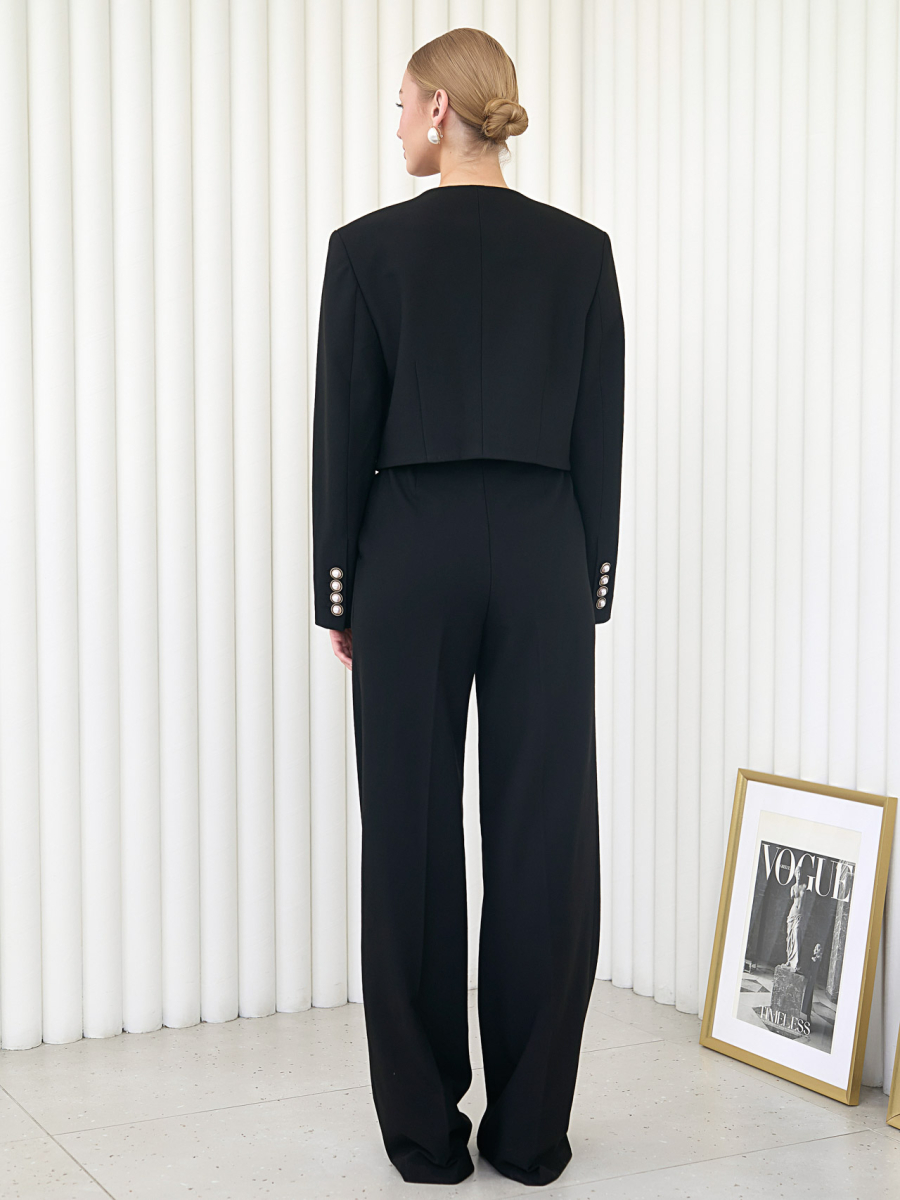 Жакет в стиле Шанель I.B.W., цвет: Черный, № 23.1 купить онлайн