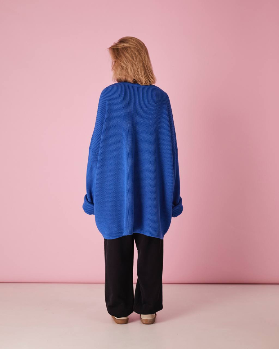 Свитер over TABOO, цвет: синий, svblueover купить онлайн