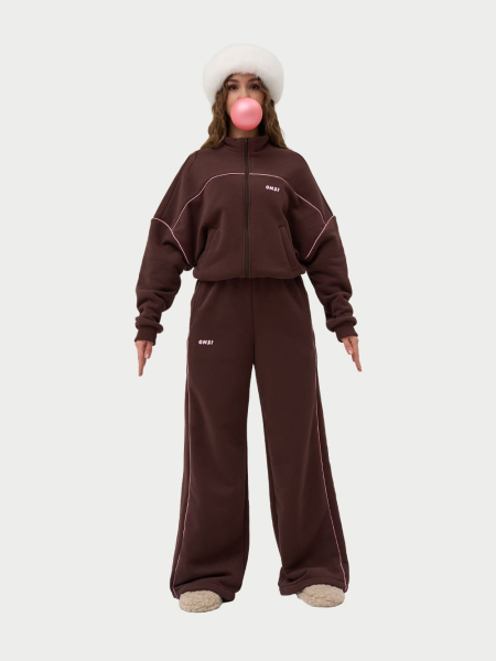 Брюки с кантом утепленные ONSI, цвет: chocolate,  купить онлайн