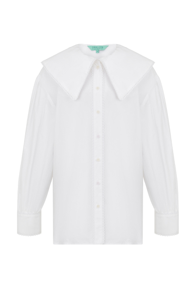 Блузка с объемным воротником DREAMS BY ALENA AKHMADULLINA, цвет: белый, 126102050204380/102000 купить онлайн