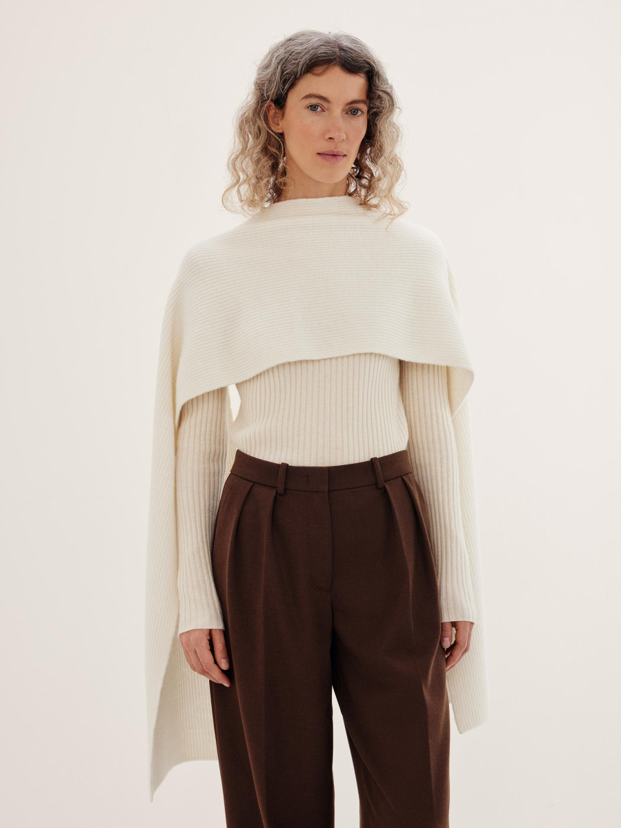 Шарф кашемировый Chaika, цвет: молочный SF-16 купить онлайн