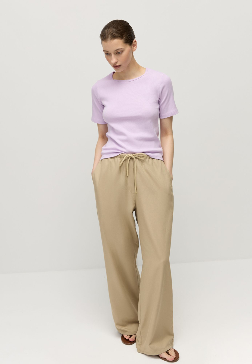 Футболка облегающая AROUND, цвет: Лиловый, 219_102C03 купить онлайн