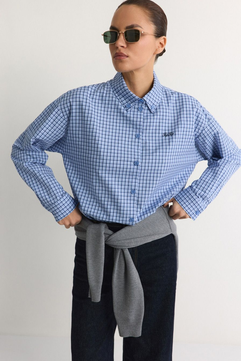 Рубашка прямого силуэта