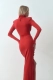 Платье миди с драпировкой Fabrik Atelier, цвет: красный, NY23GUSKR со скидкой купить онлайн