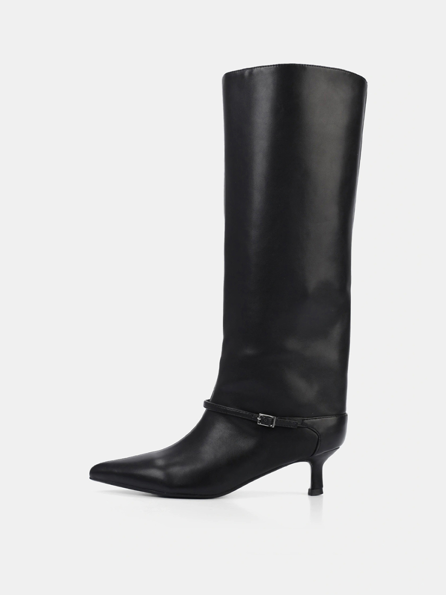 Сапоги на маленьком каблуке