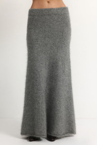Юбка из смесовой ангорской шерсти TOPTOP, цвет: серый, TTS.072.18201.800 купить онлайн