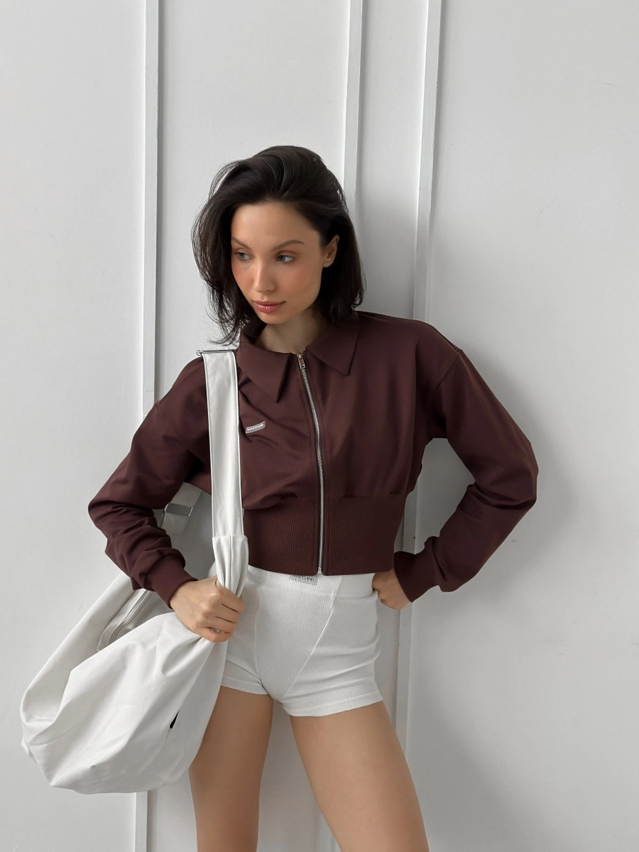 Зип худи "FLY" MIARTLAND, цвет: коричневый, НФ-00000786 купить онлайн