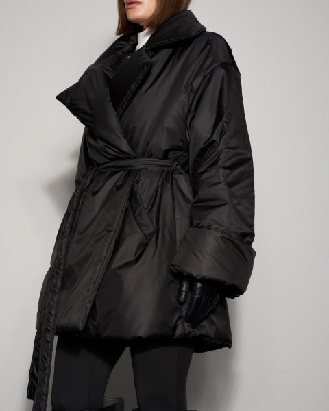 Пуховик PUFFER COAT SHORT BLACK YONS, цвет: Черный, YO-706 купить онлайн