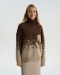 Свитер To be Blossom, цвет: BROWN, 061521 купить онлайн