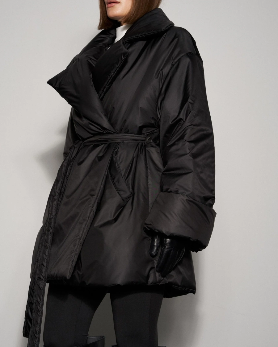Пуховик PUFFER COAT SHORT BLACK YONS, цвет: Черный, YO-706 купить онлайн