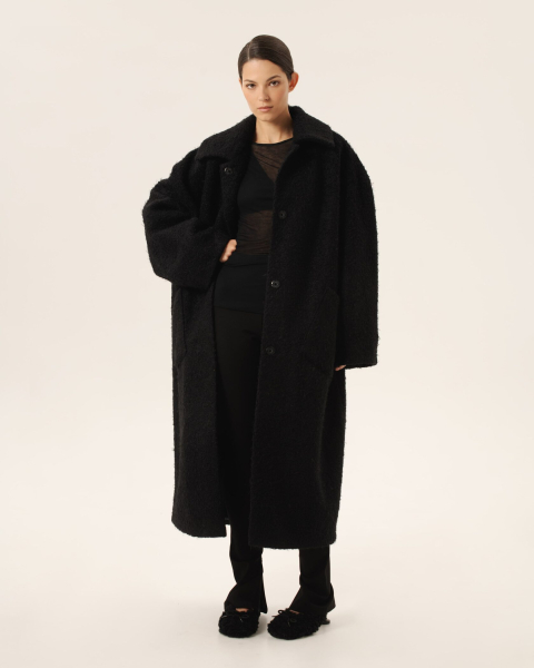 Пальто BLACK Anmuse, цвет: Черный, FUR24W112-BLC купить онлайн