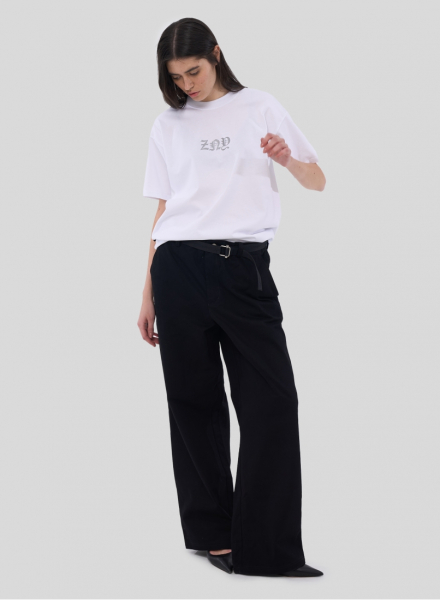 Футболка ZNY GOTHIC LOGO ZNY, цвет: белый, T-GOTHICLOGOSS25-WHT купить онлайн