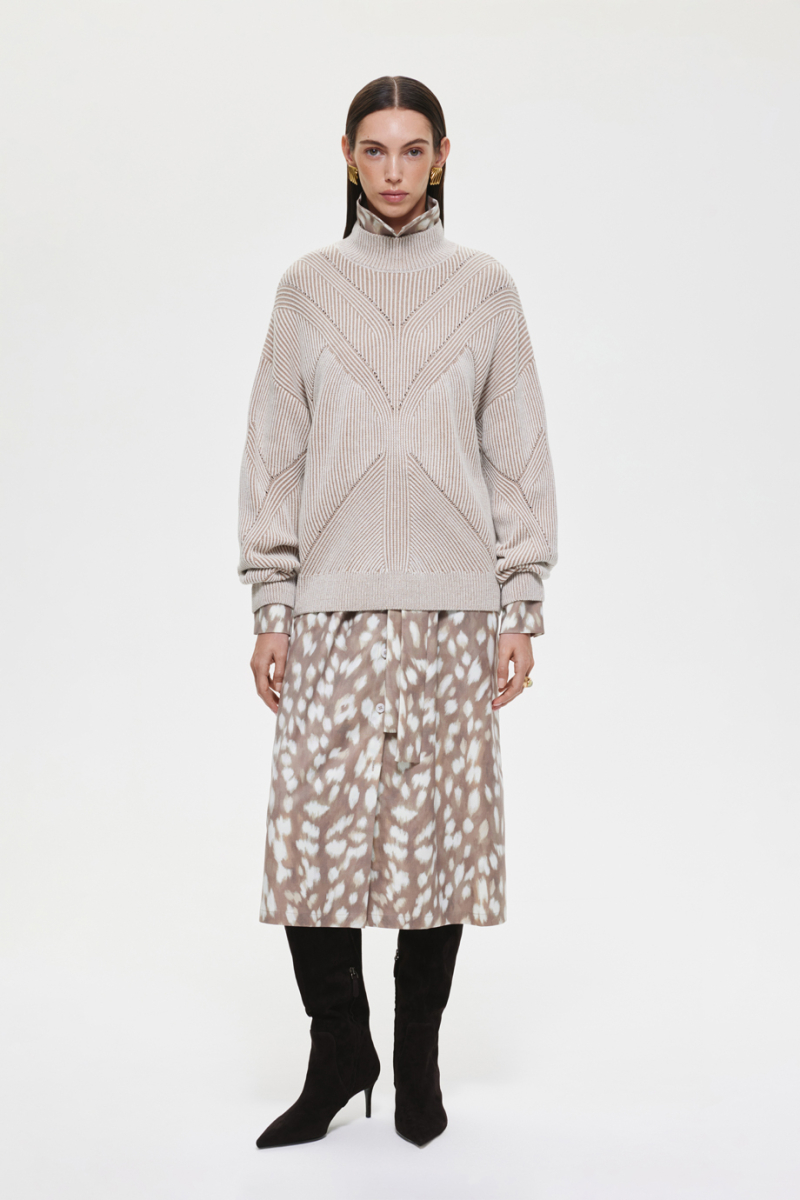 Вязаный джемпер DREAMS BY ALENA AKHMADULLINA, цвет: бежевый, 225104140304255/119000 купить онлайн