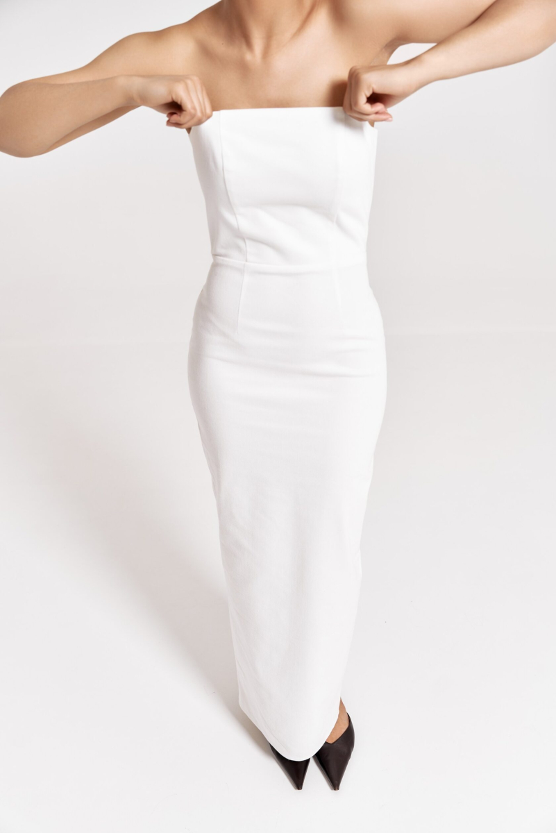 Платье DENIM WHITE YONS, цвет: белый, YO-431 купить онлайн