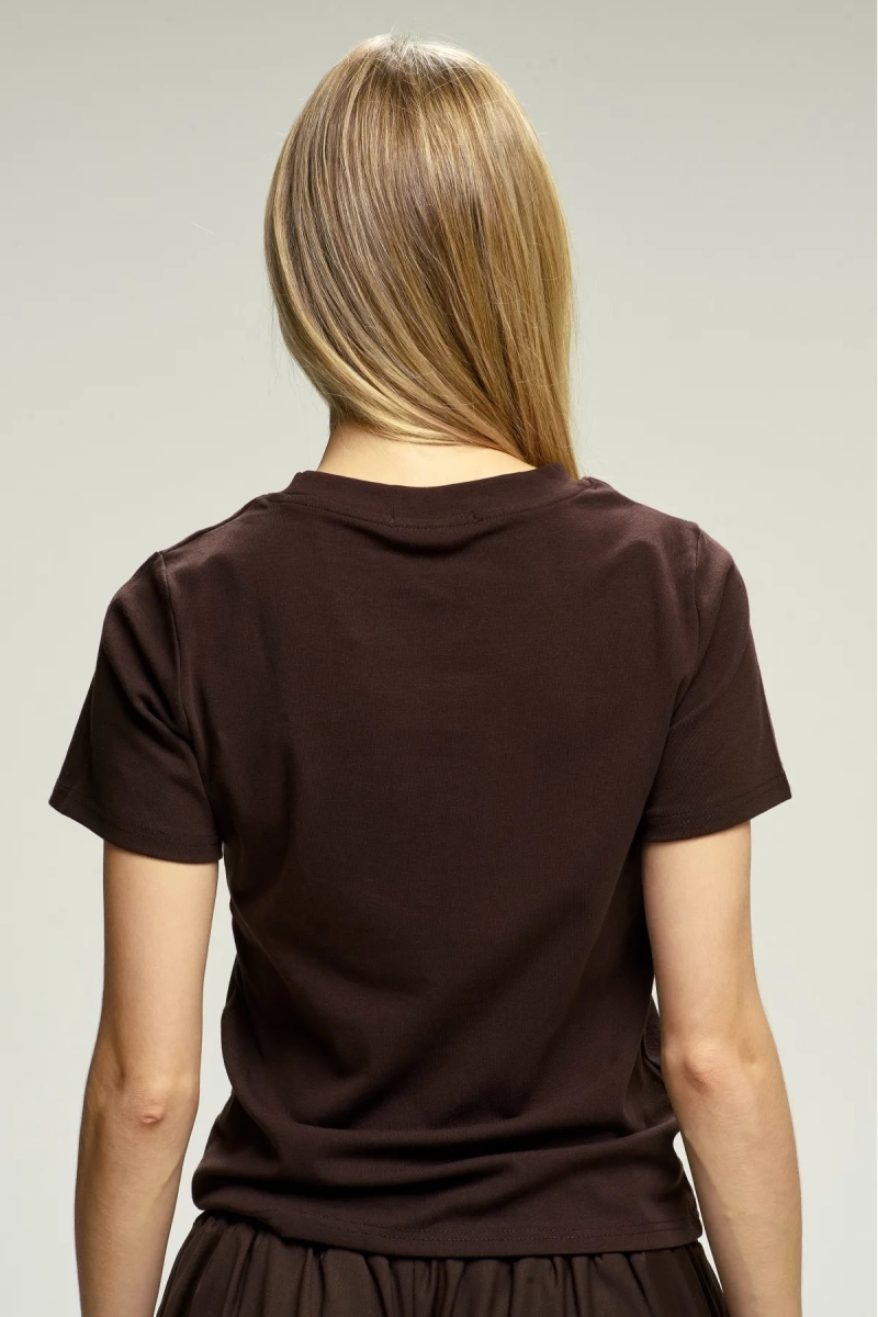 Футболка Basic Choco Erist store, цвет: шоколадный, НФ-00002980 купить онлайн