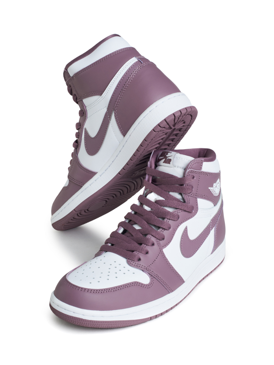 Кроссовки мужские Jordan 1 Retro High OG "Mauve" NKDADDYS SNEAKERS, цвет: сиреневый DZ5485-105 купить онлайн