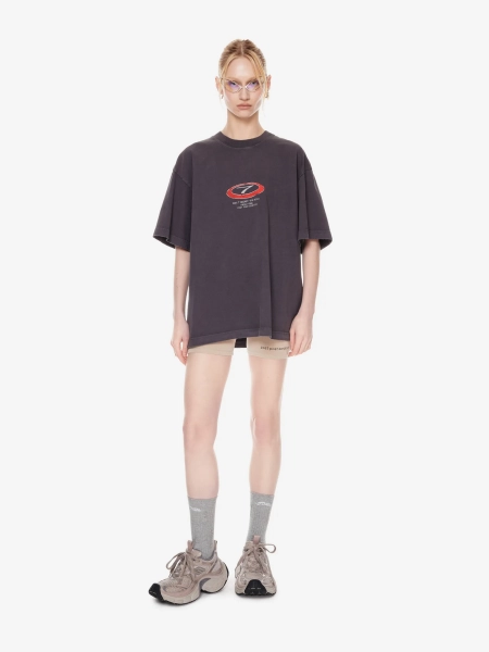 Футболка оверсайз с принтом POST POST SCRIPTUM, цвет: серый, 1144.11.00.GRY купить онлайн