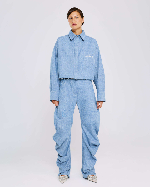 Рубашка из денима Anmuse, цвет: синий, BL26SP308-LBL купить онлайн