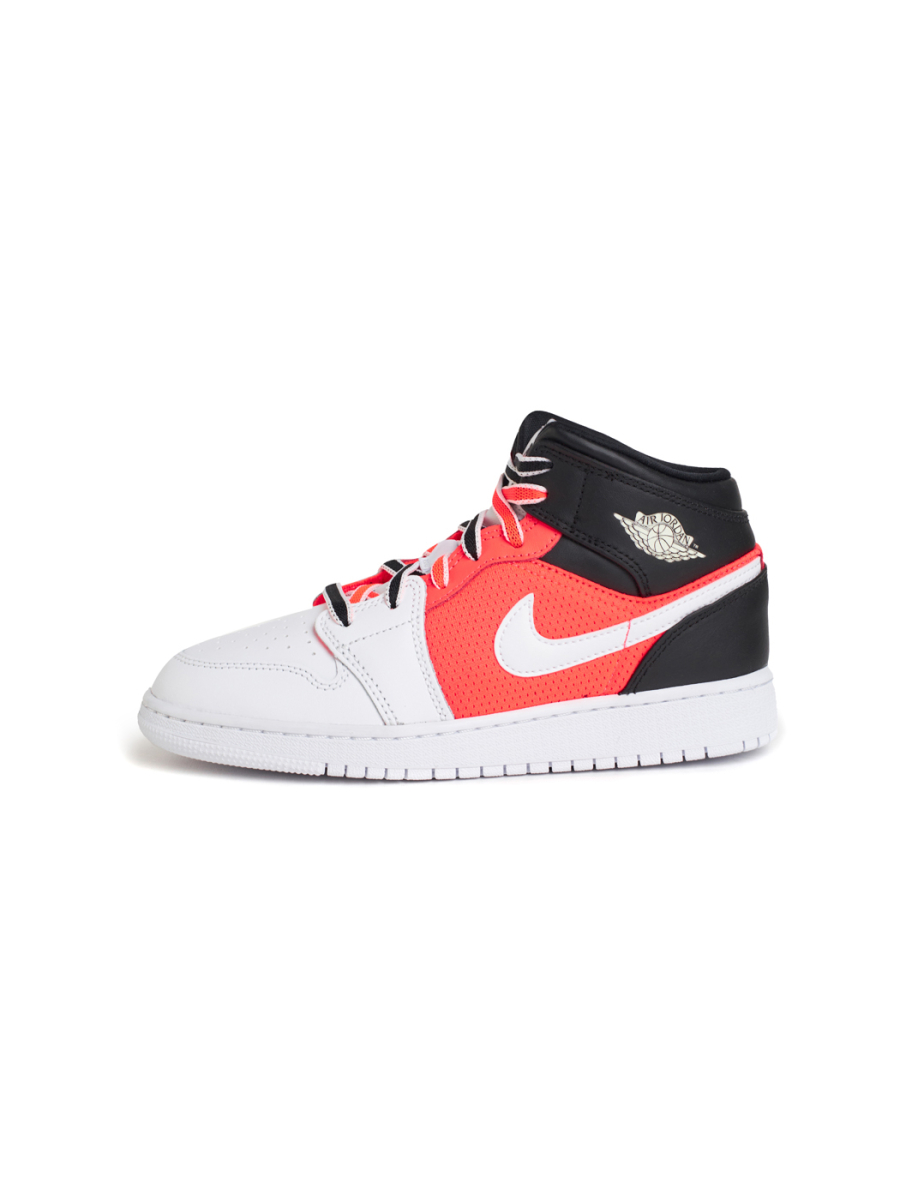 Кроссовки подростковые Jordan 1 Mid SE "Infared" GS NKDADDYS SNEAKERS, цвет: Чёрный FB4417-016 купить онлайн