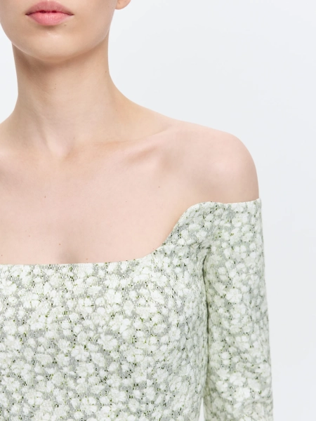 Платье приталенное ANNA PEKUN, цвет: зеленый,  купить онлайн