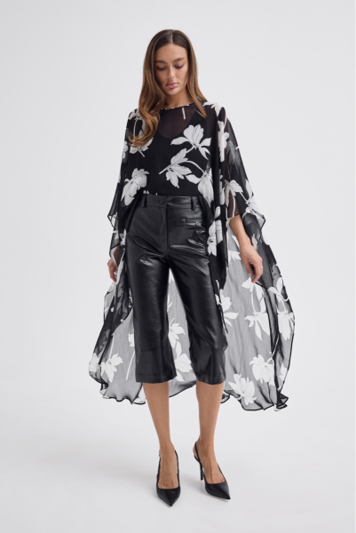 Кейп из итальянской вискозы Shtripling, цвет: Черный, SHDRS015BLK купить онлайн