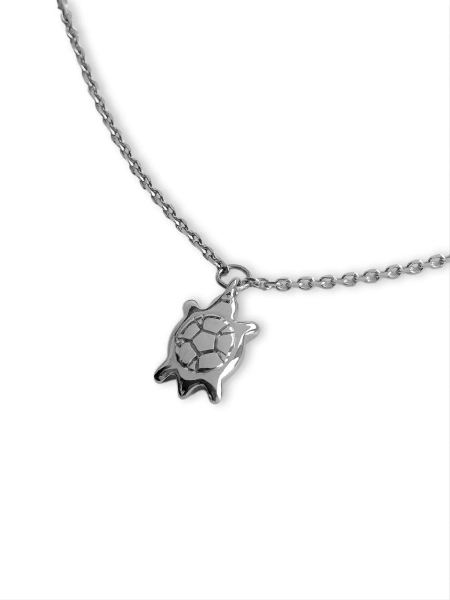 Серебряный браслет на цепочке на ногу «Черепашка» SBLESKOM, цвет: серебро, 12099 купить онлайн