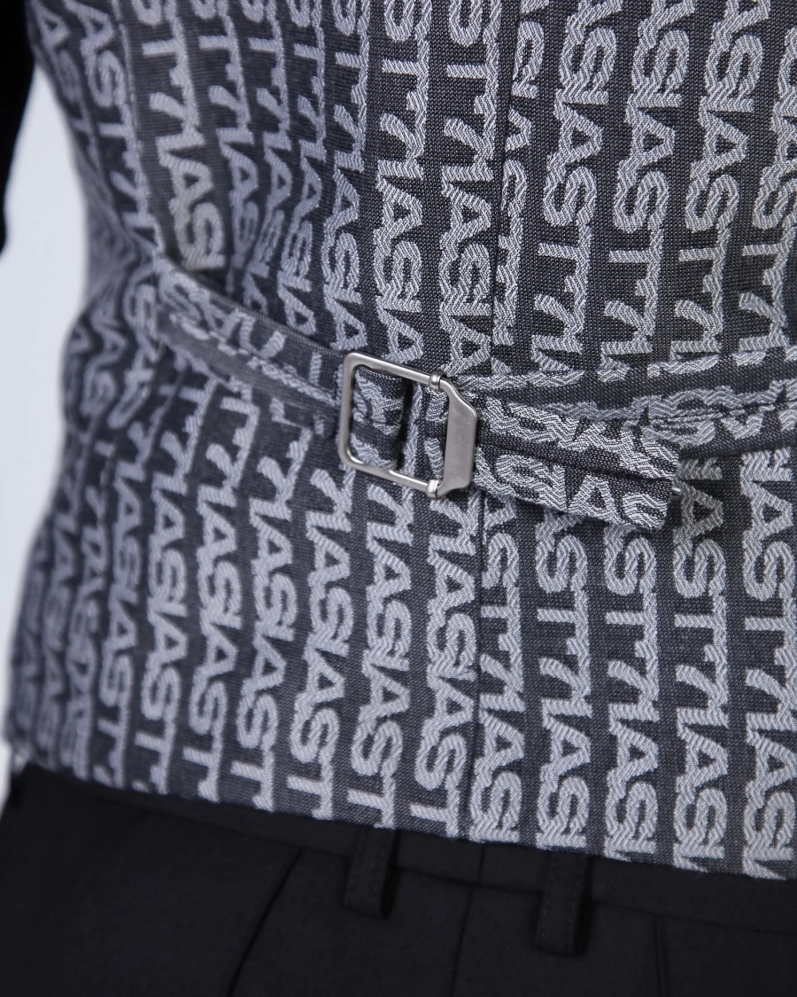 Жилет классический из жаккарда с монограммой ASIA ST 71, цвет: серый, Ast71.vest-jacquard-mngrm купить онлайн